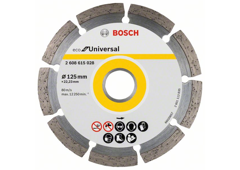 Diamanttrennscheibe   125x22,23mm 10 Stück Bosch ECO for Universal