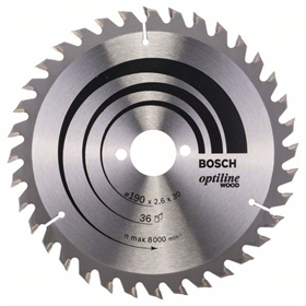 Bosch Optiline Wood Kreissägeblatt 190x30mm T36 Bosch Opiline Wood
