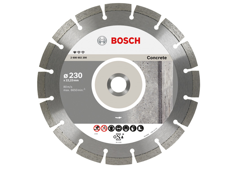 Diamanttrennscheibe 180x22,23x2mm Bosch Standard for Concrete