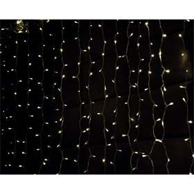 Weihnachtsbeleuchtung LED-Lichtervorhang, warmweiß Bulinex 10-828