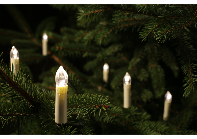Weihnachtsbaumbeleuchtung LED bunte Kerzen (20 Stck.) Bulinex 21-408