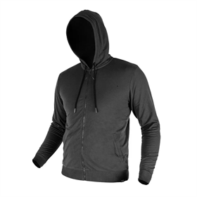COMFORT-Sweatshirt mit Reißverschluss und Kapuze, grau Neo 81-514-L