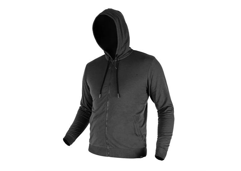 COMFORT-Sweatshirt mit Reißverschluss und Kapuze, grau Neo 81-514-M