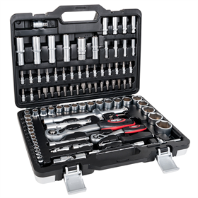 Steckschlüssel 1/2", 1/4", Satz mit 94 Elementen Airpress 75245