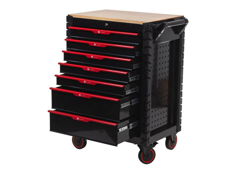 Werkzeugwagen mit Ausrüstung, 215-teilig. Airpress 79169