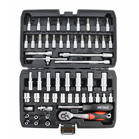 1/4"-Steckschlüssel, Satz mit 56 Elementen Awtools AW39056BL