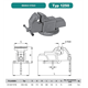 Schraubstock 1250-150L feststehend Bison S.A. 5907412038117