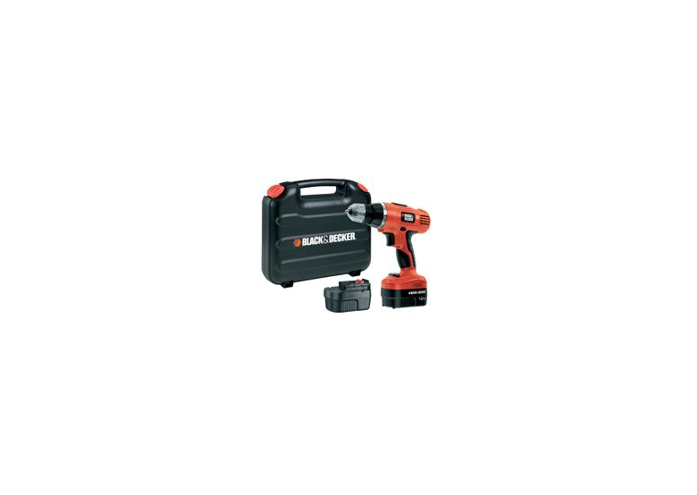 2-Gang Akku-Schlagbohrschrauber 12 V mit 2 Akkus im Koffer BlackDecker EPC128BK