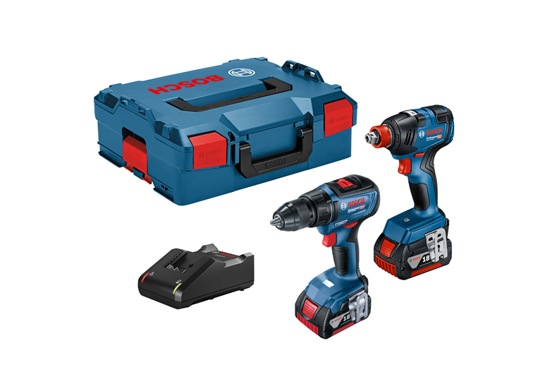 Werkzeugset 18V Bosch 06019J2220 2x4.0Ah