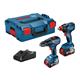 Werkzeugset 18V Bosch 06019J2220 2x4.0Ah