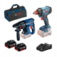 Werkzeugset 18V Bosch 0615990M30 2x4.0Ah