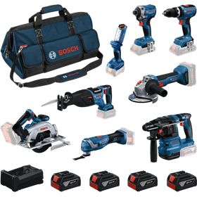 Werkzeugset 18V Bosch 0615V00061 4x5.0Ah