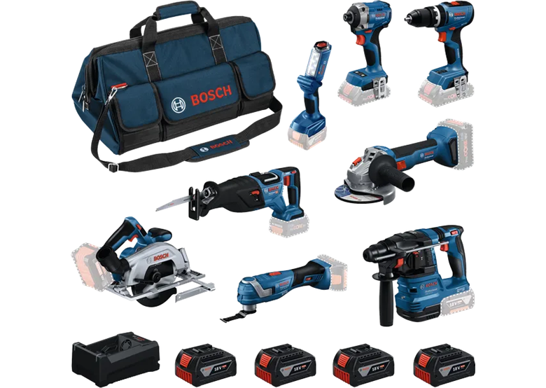 Werkzeugset 18V Bosch 0615V00061 4x5.0Ah