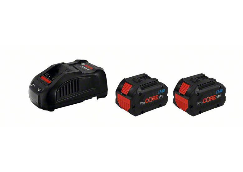 Ladegerät GAL 1880 CV und 2 Akkus ProCORE 18V 8,0Ah Bosch 1600A01C4K