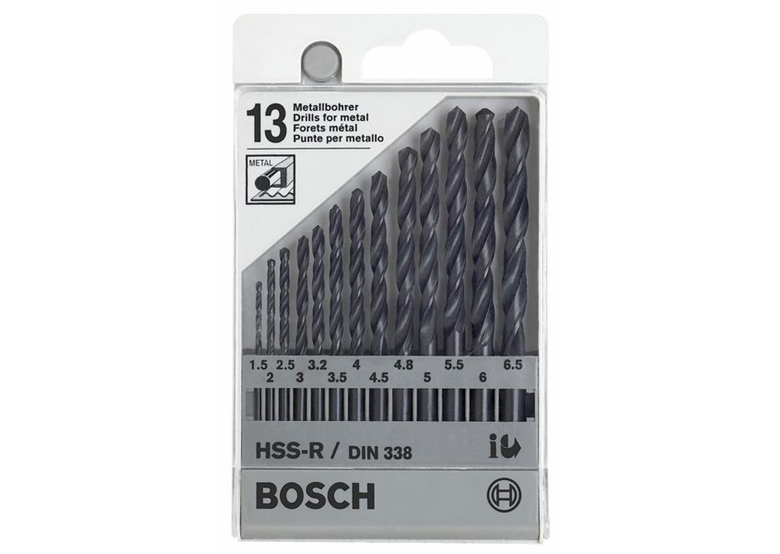 13tlg. Metallbohrer-Set HSS-R, DIN 338 Bosch 1609200201