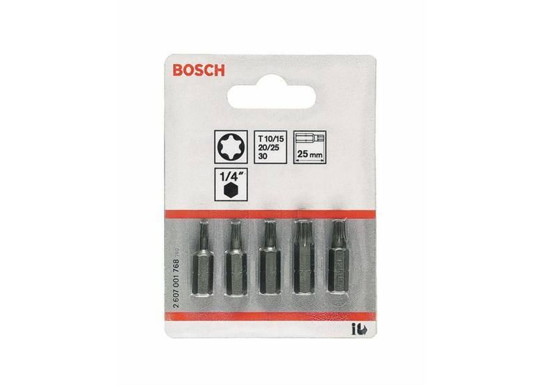 5tlg. Schrauberbit-Set Extra-Hart, (Torx) T 10, T 15, T 20, T 2 Bosch 2607001768