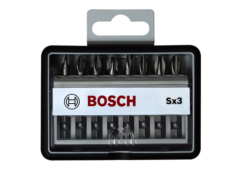8tlg. Robust Line Schrauberbit-Set Sx Extra-Hart Bosch 2607002558