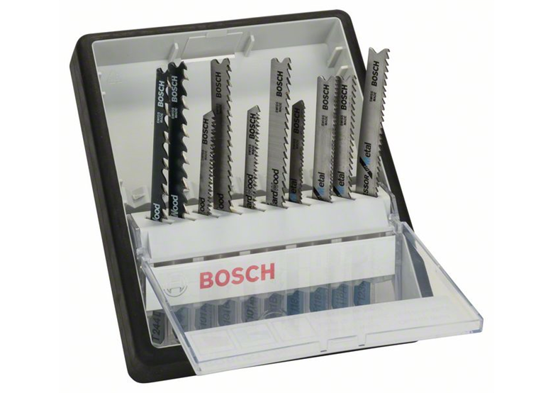 10tlg. Robust Line Stichsägeblatt-Set Wood and Metal T-Schaft Bosch 2607010542