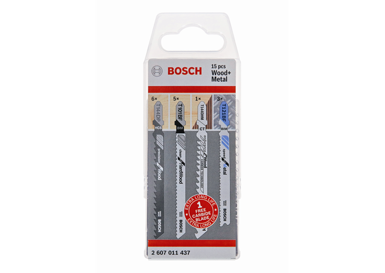 Sägeblatt-Set für Holz und Metall 15tlg. Bosch 2607011437