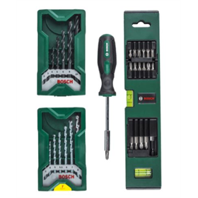 Mini-X-Line Set mit Wasserwaage und Schraubendreher 32-tlg. Bosch 2607017200