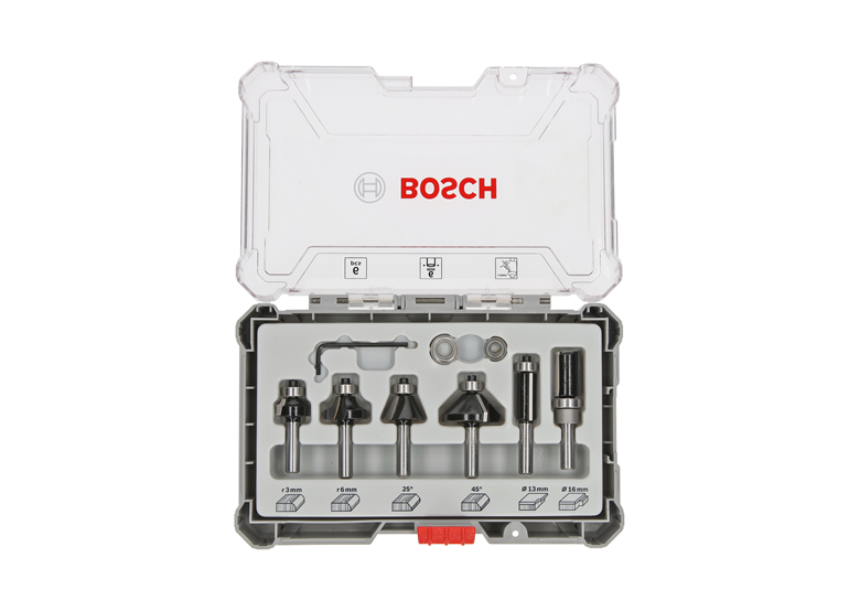 Fräser-Set 6mm, 6 Stck. Bosch 2607017468