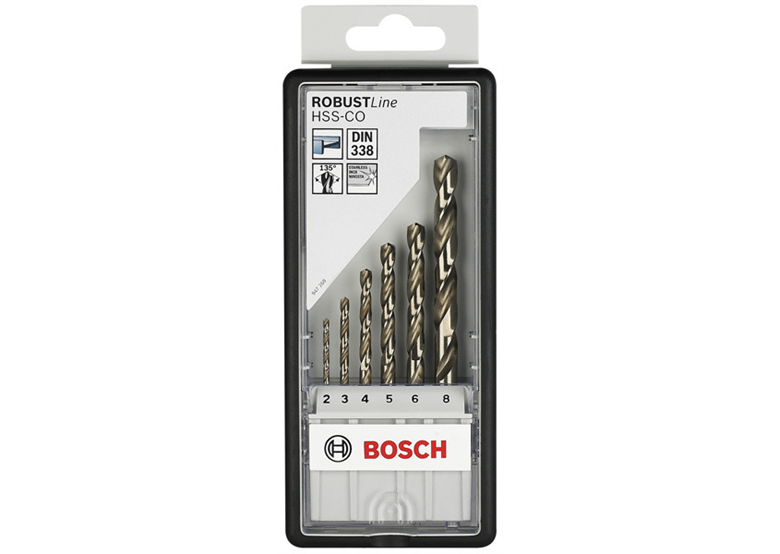 6tlg. Robust Line Metallbohrer-Set HSS-Co Bosch 2607019924