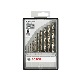 10tlg. Robust Line Metallbohrer-Set HSS-Co Bosch 2607019925