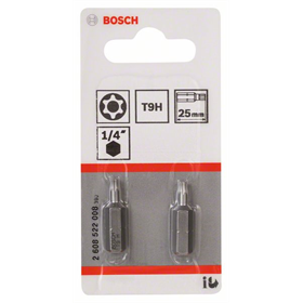 T9H Security-Torx®-Schrauberbit Extra-Hart Bosch 2608522008