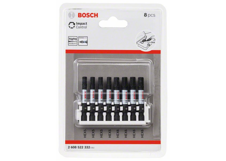 Impact Control Schrauberbit-Set, 8-teilig Bosch 2608522332