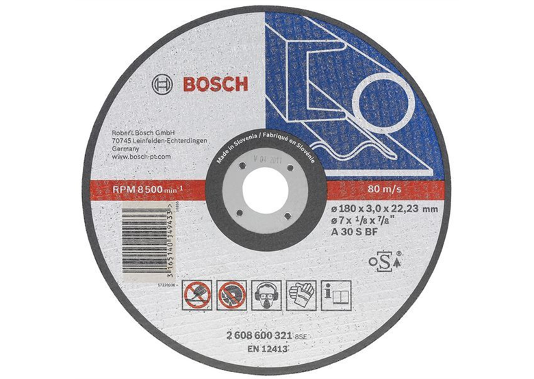 Trennscheibe, gerade, für Metall A 36 R BF, 350 mm, 25,4 mm, 2,8 mm Bosch 2608600543