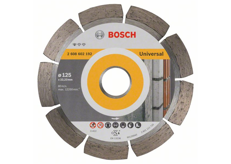 Diamanttrennscheibe für UNIVERSAL 125mm Bosch 2608602192