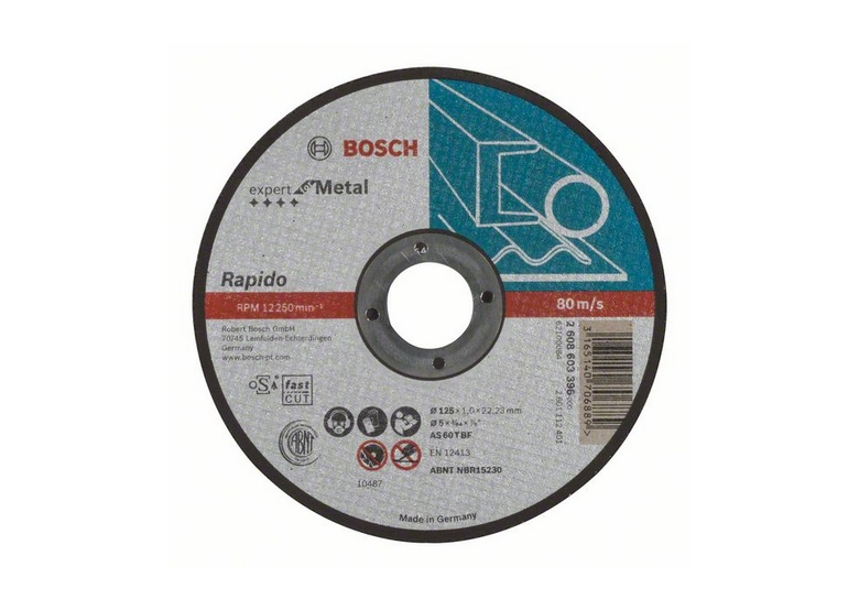 Trennscheibe gerade Expert for Metal - Rapido Bosch 2608603396