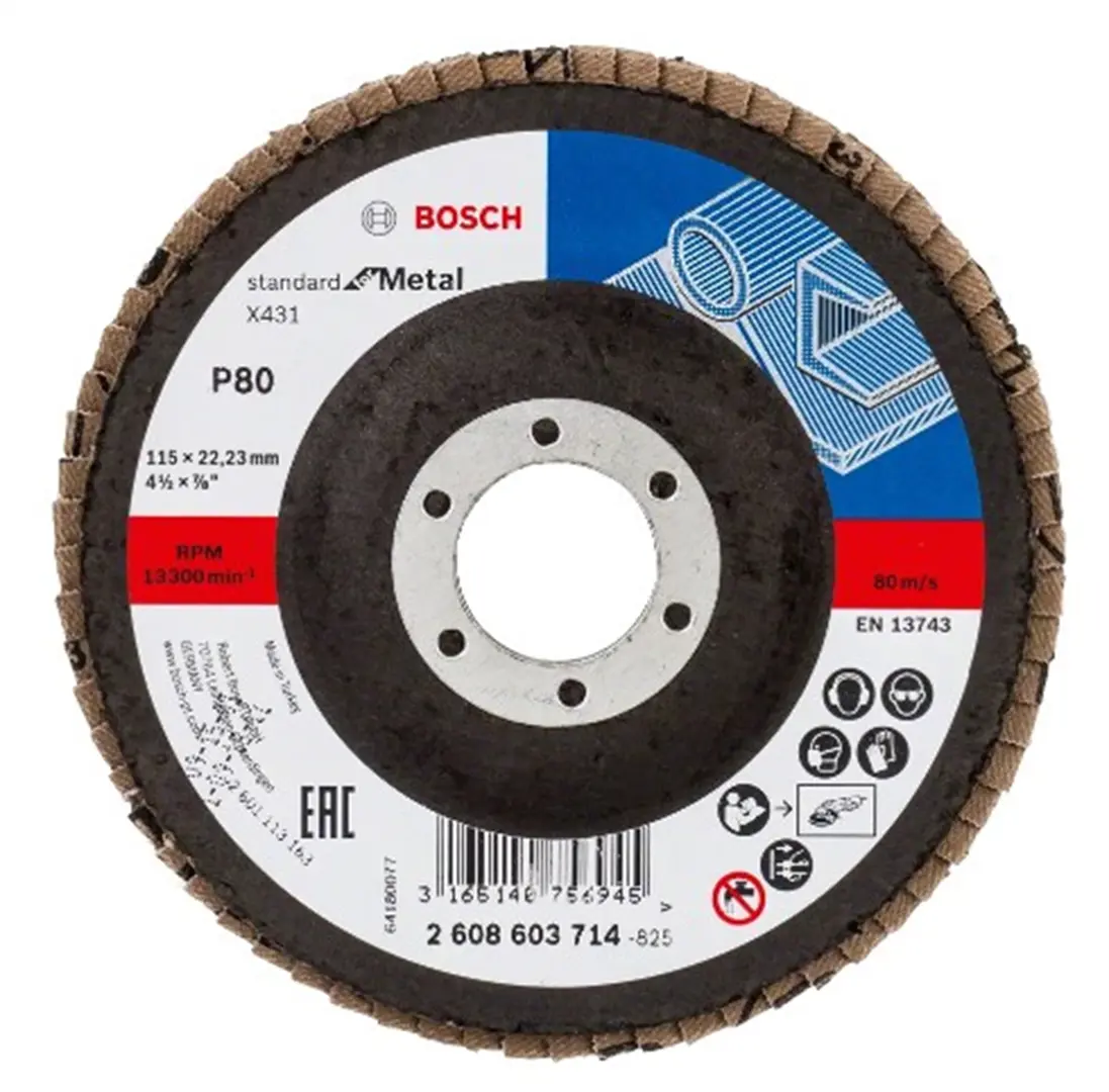 Fächerschleifscheibe X431, Standard for Metal Bosch 2608603714