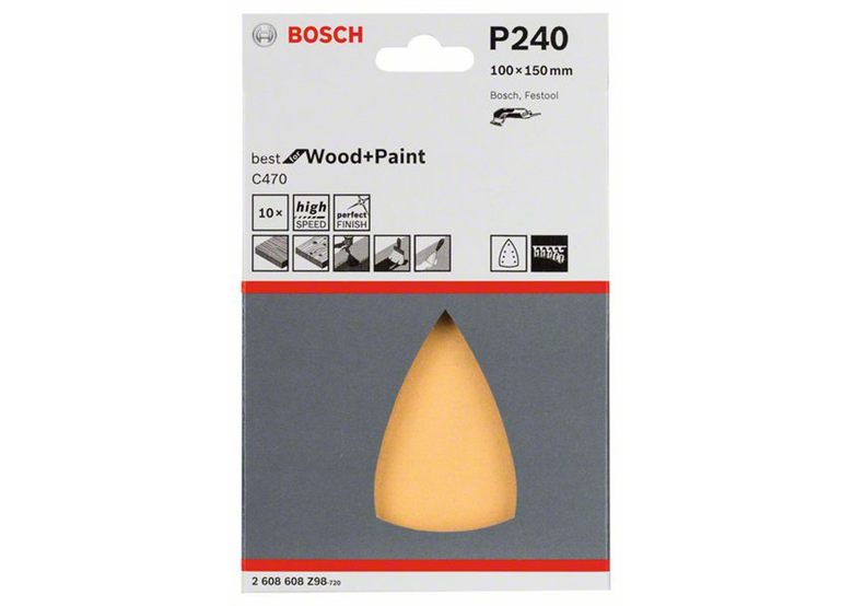 Schleifblatt C470, 10er-Pack Bosch 2608608Z98