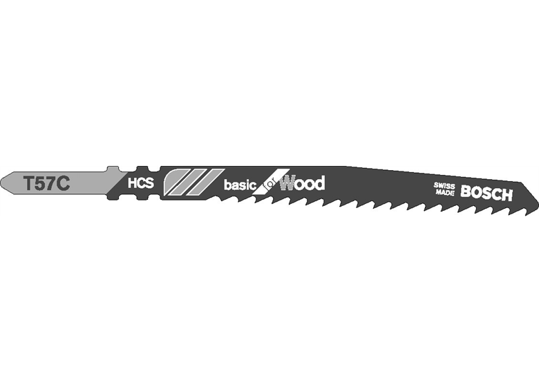 Sägeblatt für Stichsäge T 57 C Basic for Wood Bosch 2608630061