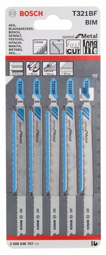 Stichsägeblatt T 321 BF Bosch 2608636707