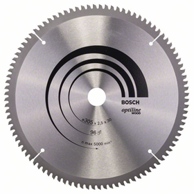 Kreissägeblatt Optiline Wood 305x30mm T96 Bosch 2608640442