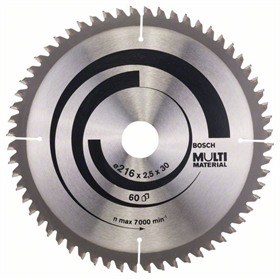 Kreissägeblatt Multi Material 216x30mm T60 Bosch 2608640446