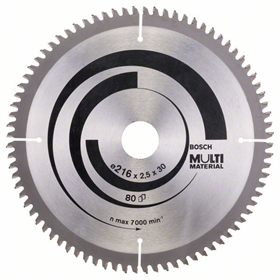 Kreissägeblatt Multi Material 216x30mm T80 Bosch 2608640447