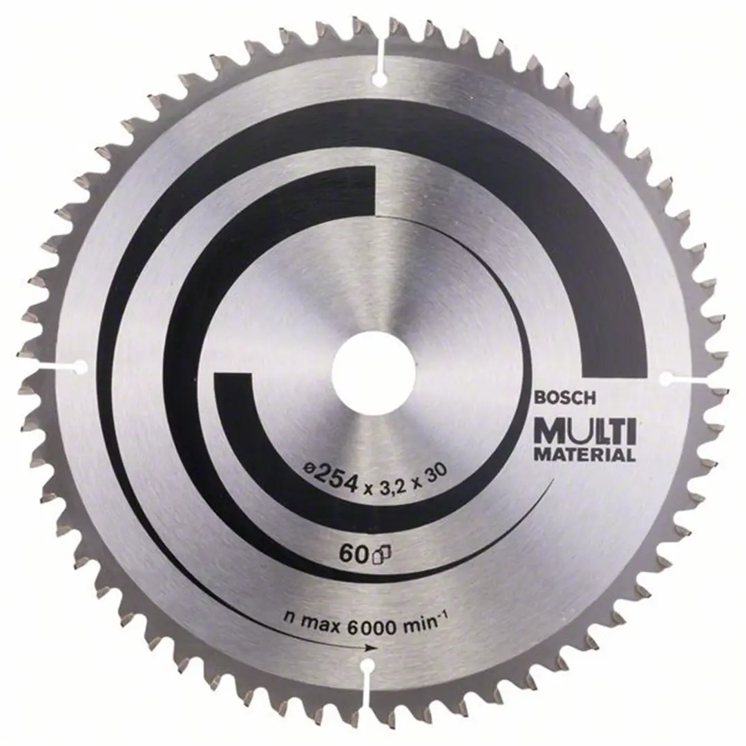 Kreissägeblatt Multi Material 254x30mm T60 Bosch 2608640449