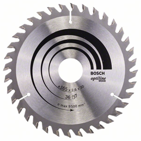 Kreissägeblatt Optiline Wood 165x30mm T36 Bosch 2608640603