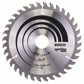 Kreissägeblatt Optiline Wood 180x30/20mm T36 Bosch 2608640609