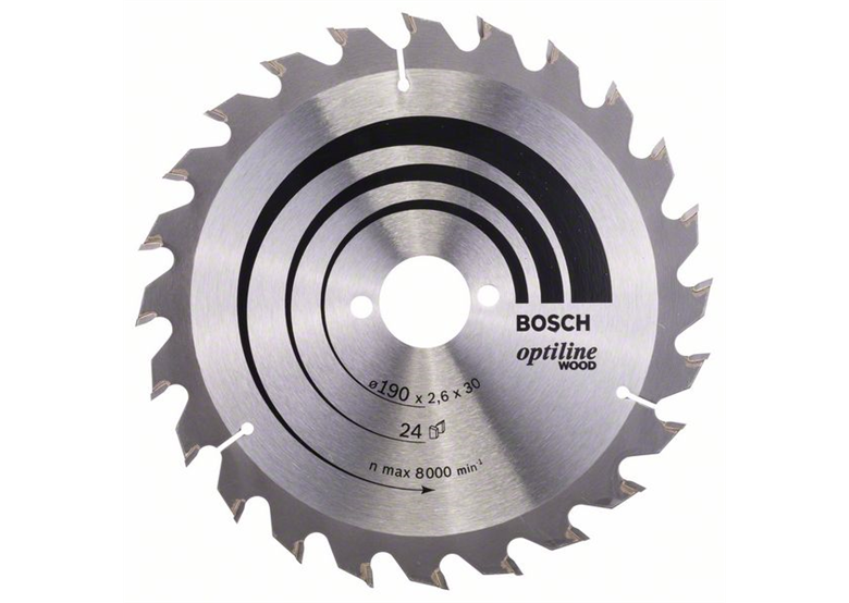 Kreissägeblatt Optiline Wood 190x30mm T24 Bosch 2608640615