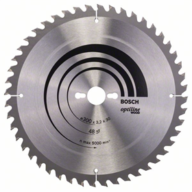 Kreissägeblatt Optiline Wood 300x30mm T48 Bosch 2608640672