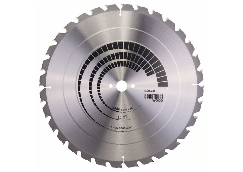 Kreissägeblatt Construct Wood 450x30mm T32 Bosch 2608640694