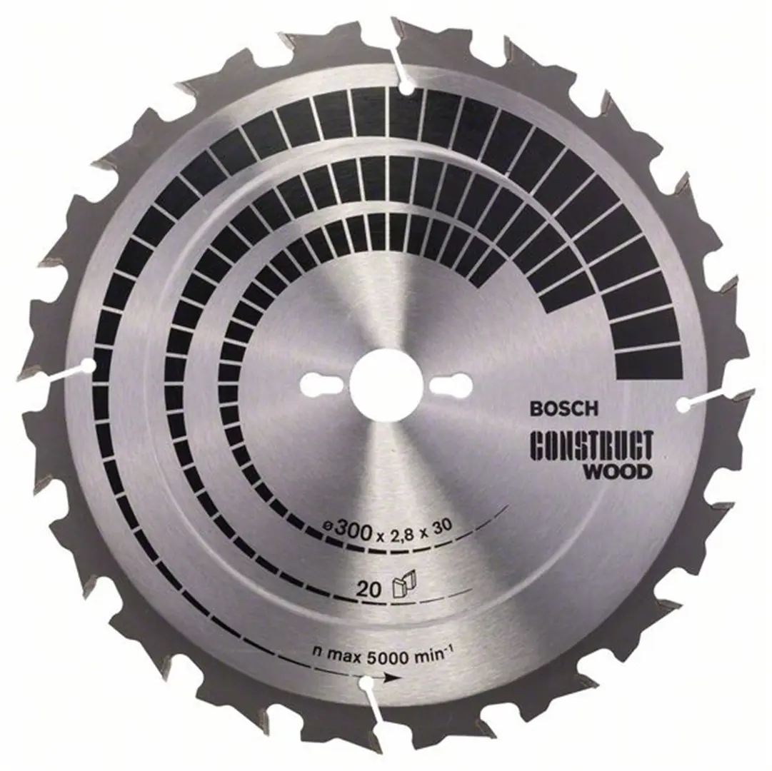 Kreissägeblatt Construct Wood 300x30mm T20 Bosch 2608640700