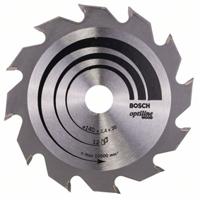 Kreissägeblatt Optiline Wood 140x20/12,7mm T12 Bosch 2608641168