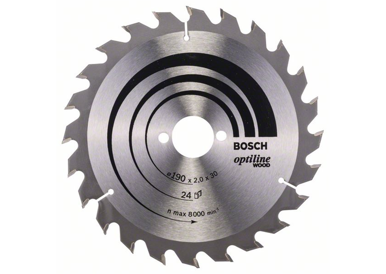 Kreissägeblatt Optiline Wood 190x30mm T24 Bosch 2608641185