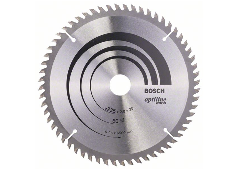 Kreissägeblatt Optiline Wood 235x30/25mm T60 Bosch 2608641192