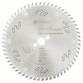Kreissägeblatt Top Precision Best for Laminated Panel Abrasive 303x30mm T60 Bosch 2608642106